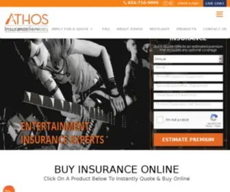 Athosinsurance.com(Top Rated Production Equipment Insurance) Screenshot