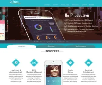 Athostechnologies.in(Athos Technologies) Screenshot