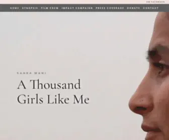 Athousandgirlslike.me(A Thousand Girls Like Me) Screenshot