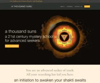 Athousandsunsacademy.com(A Thousand Suns Academy) Screenshot