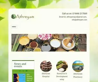 Athreyam.com(Ayurvedic hospital & Research Center) Screenshot