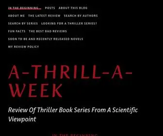 Athrillaweek.com(Review Of Thriller Book Series From A Scientific Viewpoint) Screenshot