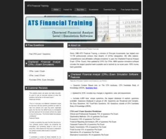 Atifinancialsystems.com(CFA Exam) Screenshot