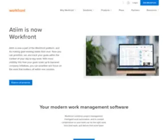 Atiim.com(Workfront) Screenshot