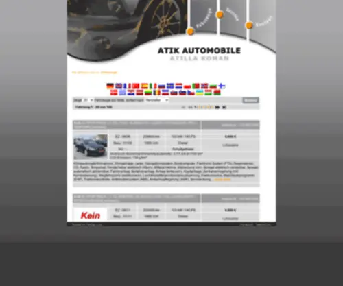 Atikautomobile.com(Willkommen bei Atik Automobile) Screenshot