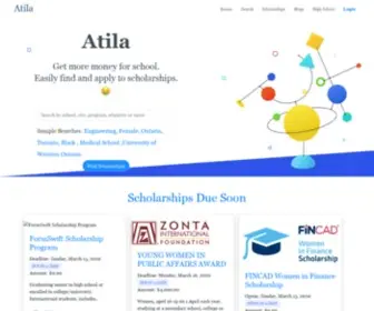 Atila.ca(Get more money for school) Screenshot