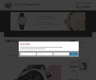 Atimelyperspective.com(Porsche Design Unveils Chronotimer Series 1) Screenshot