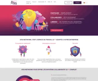 Atis-Network.com(Plateforme de travail collaborative et RSE) Screenshot