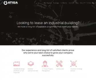 Atisa.com(Leader in Industrial Buildings in Tijuana) Screenshot