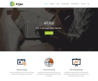 Atjeu.com(For A Stronger Web Identity Home) Screenshot