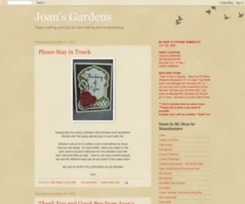 Atjoansgardens.com(Joan's Gardens) Screenshot