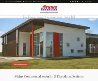 Atkins-SYstems.com(Commercial Security & Fire Systems) Screenshot