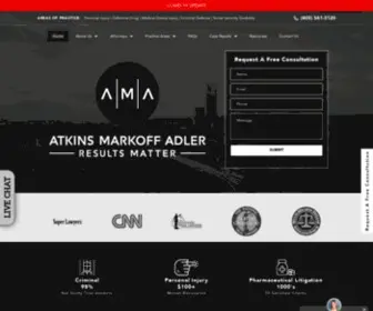 Atkinsandmarkoff.com(Oklahoma City Attorneys and Lawyers) Screenshot