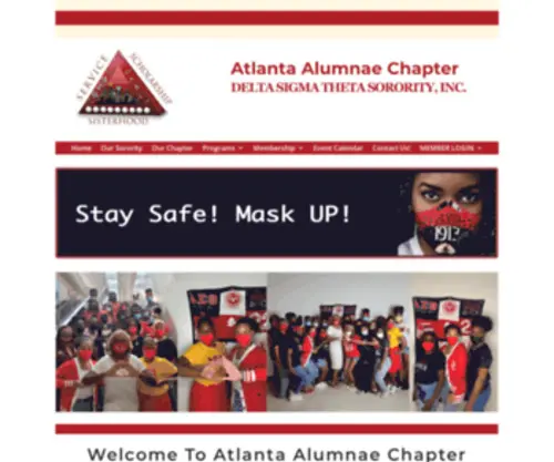 Atlantaalumnaedst.org(Atlanta Alumnae Chapter) Screenshot