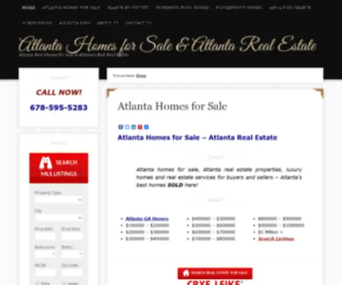 Atlantabesthomes.com(Atlanta Homes for Sale) Screenshot