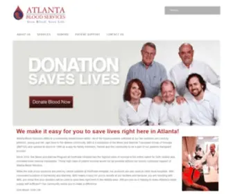 Atlantabloodservices.com(Atlanta Blood Services) Screenshot