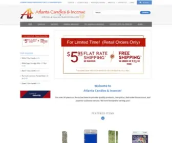 Atlantacandlesandincense.com(Atlanta Candles & Incense) Screenshot