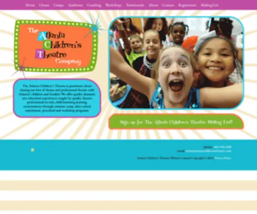 Atlantachildrenstheatre.com(Atlanta Children's Theatre Company) Screenshot