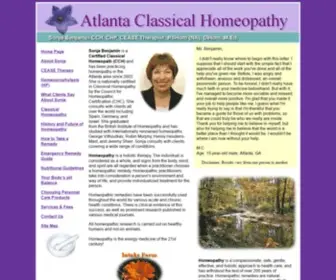 Atlantaclassicalhomeopathy.com(Sonja Benjamin) Screenshot