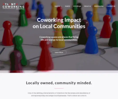 Atlantacoworking.club(Locally-owned Atlanta coworking spaces come together with a common purpose) Screenshot