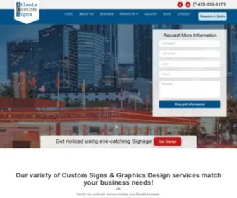 Atlantacustomsigns.com(#1 Signs Company Atlanta) Screenshot