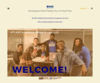 Atlantadebate.org(Atlanta Urban Debate League) Screenshot