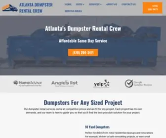 Atlantadumpsterrentalcrew.com(Same Day Dumpster Rentals) Screenshot