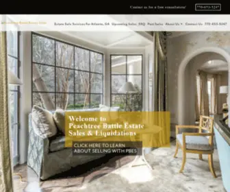 Atlantaestatesales.com(Peachtree Battle Estate Sales) Screenshot