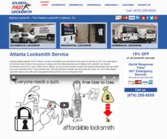 Atlantafastlocksmith.com(24/7 Emergency Atlanta Locksmith near me) Screenshot