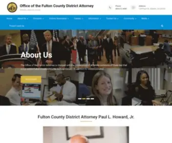 Atlantafultoncountyda.org(District Attorney) Screenshot