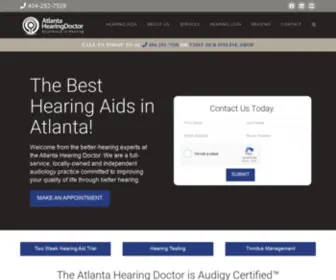 Atlantahearingdoctor.com(Audiology And Hearing Aids Atlanta) Screenshot