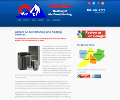 Atlantaheatingandairconditioning.com(Atlanta heating and air conditioning) Screenshot