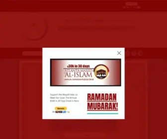 Atlantamasjid.com(The Atlanta Masjid of Al) Screenshot