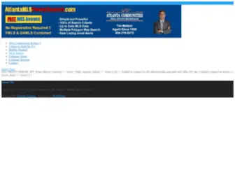 Atlantamlspowersearch.com(Atlanta MLS Power Search) Screenshot