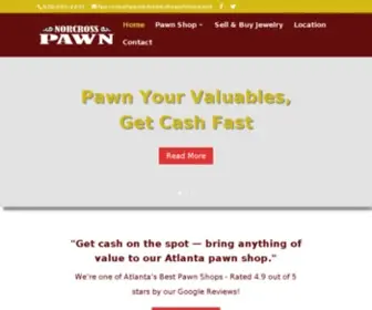 Atlantapawnshops.net(Norcross Pawn Shop) Screenshot