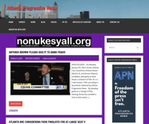 Atlantaprogressivenews.com(Atlanta Progressive News) Screenshot