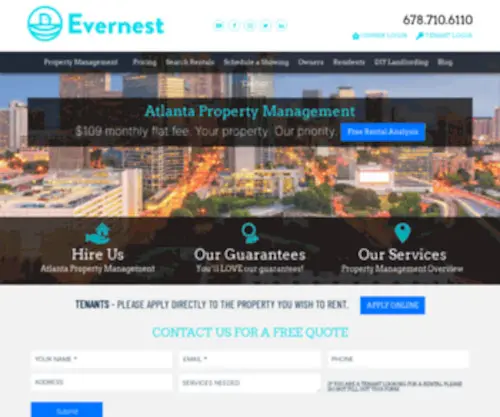 Atlantapropertymanagement.com(Atlanta Property Management and Property Managers) Screenshot