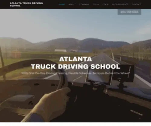 Atlantatruckdrivingschool.com(Atlanta Truck Driving School) Screenshot