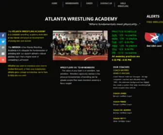 Atlantawa.com(Atlanta Wrestling Academy in Buford) Screenshot