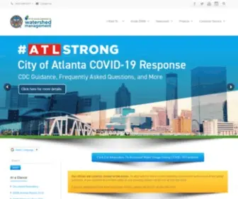 Atlantawatershed.org(The Department of Watershed Management) Screenshot