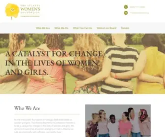 Atlantawomen.org(The Atlanta Women's Foundation) Screenshot
