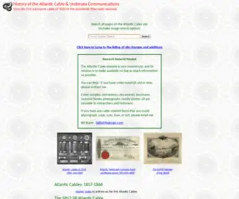 Atlantic-Cable.com(History of the Atlantic Cable & Submarine Telegraphy) Screenshot