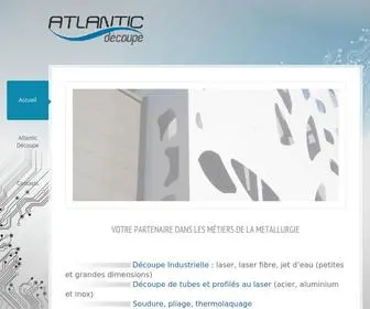 Atlantic-Decoupe.com(Accueil) Screenshot