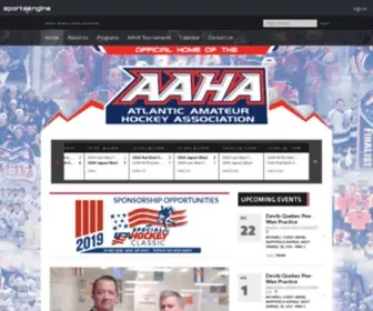 Atlantic-District.org(Atlantic Amateur Hockey Association) Screenshot