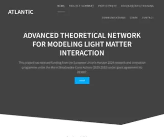 Atlantic-Rise.eu(Advanced theoretical network for modeling light matter interactIon) Screenshot