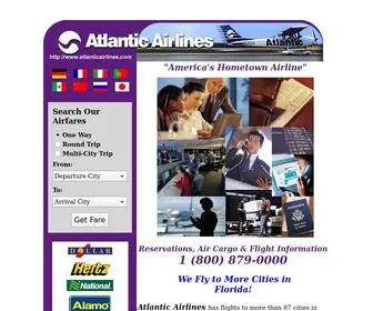 Atlanticair.com(Atlantic Airlines Flights to 87 Florida Cities) Screenshot