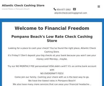 AtlanticcheckcashingStore.com(Atlantic Check Cashing Store) Screenshot