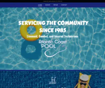 Atlanticcoastpool.com(Swimming Pool Service Company) Screenshot