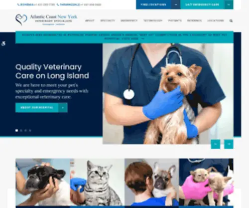 Atlanticcoastvet.com(Atlantic Coast New York Veterinary Specialists) Screenshot