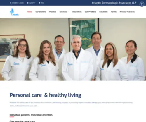 AtlantiCDerm.com(Atlantic Dermatologic Associates LLP) Screenshot